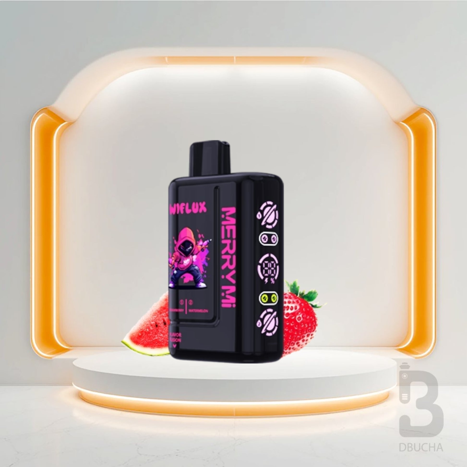 Jednorazówki - E papieros - Polska - MerryMi - Wiflux - 24K - Strawberry & Watermelon - Najtańsze