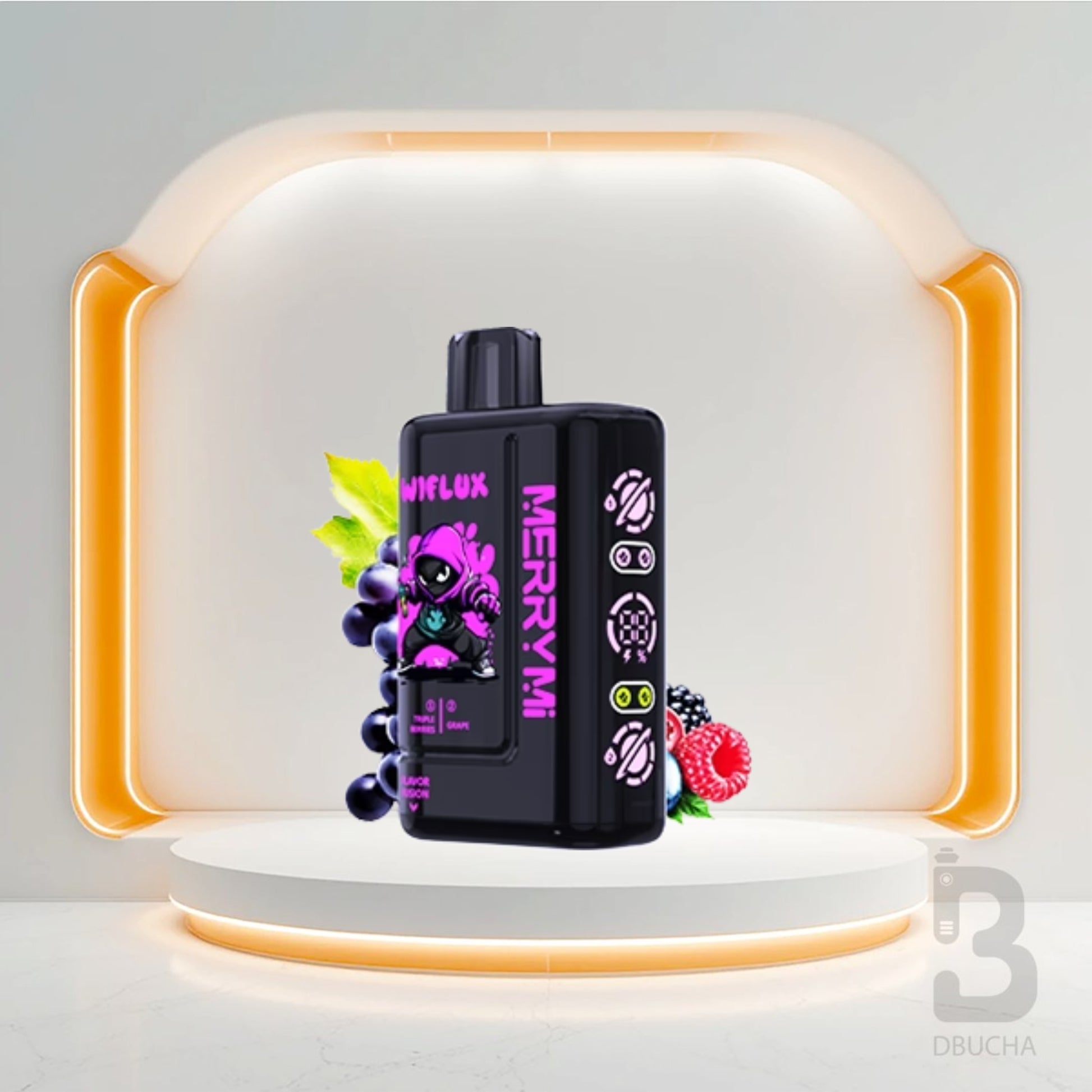 Jednorazówki - E papieros - Polska - MerryMi - Wiflux - 24K - Tripple Berries & Grape - Najtańsze