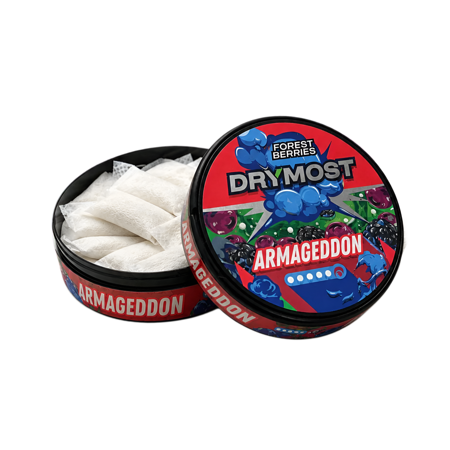 Drymost Armageddon Forest Berries 36mg - Snus - saszetki nikotynowe - 22 szt.