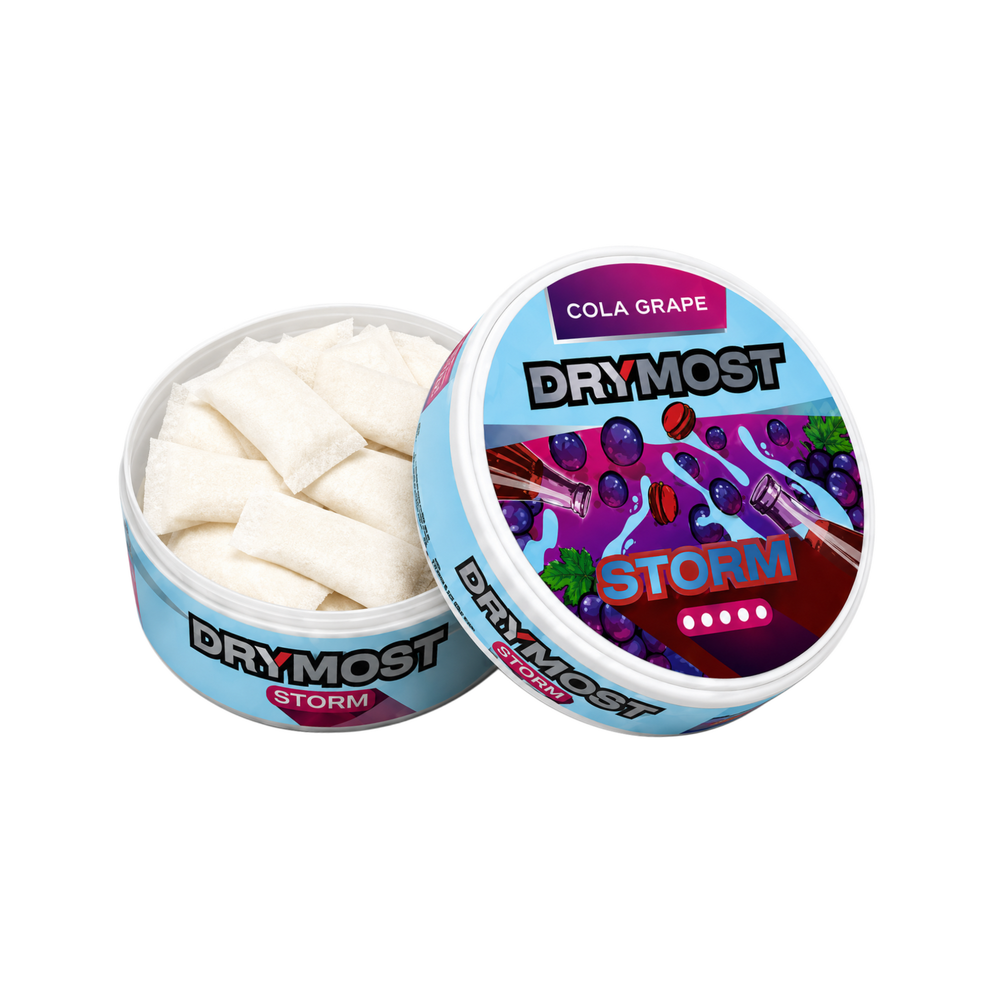 Drymost Storm Cola Grape 30mg - Snus - saszetki nikotynowe - 22 szt.