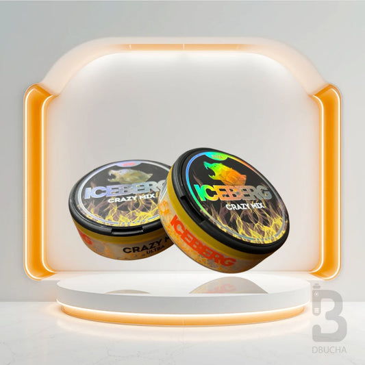 Paczka 20 Saszetek - Saszetki Nikotynowe - Polska - Snus - ICEBERG - 40mg - Crazy Mix - Najtańsze