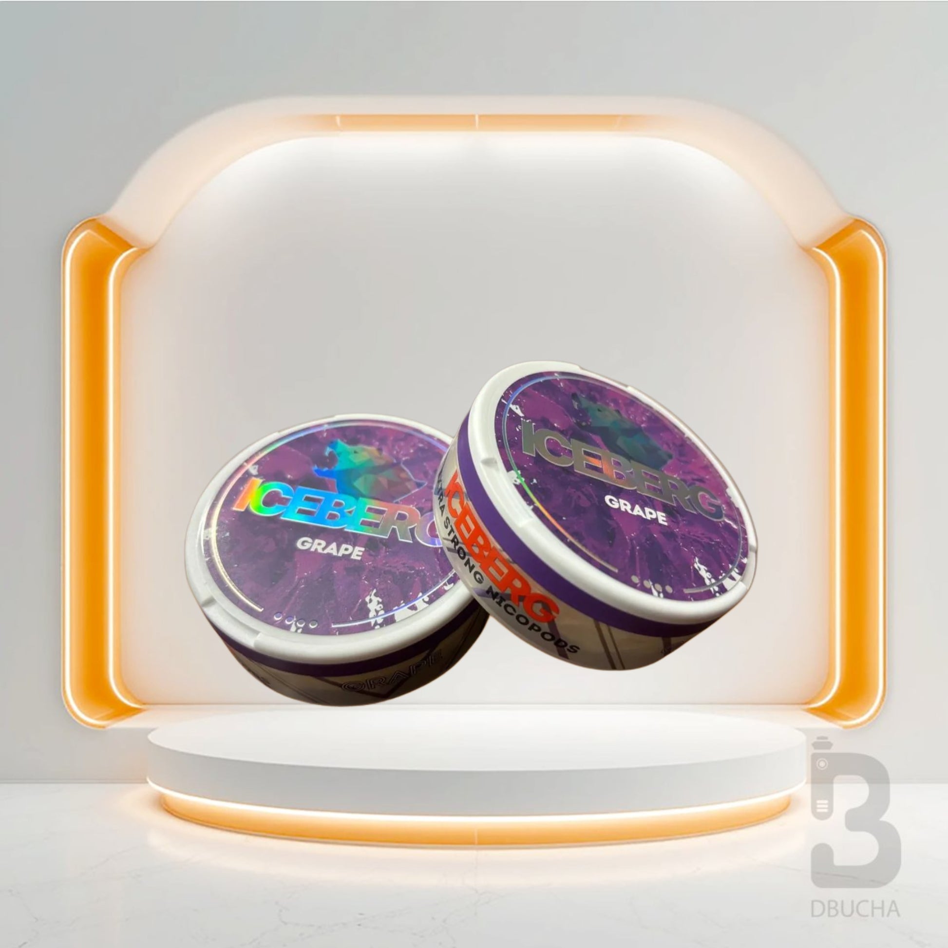 Paczka 20 Saszetek - Saszetki Nikotynowe - Polska - Snus - ICEBERG - 40mg - Grape - Najtańsze