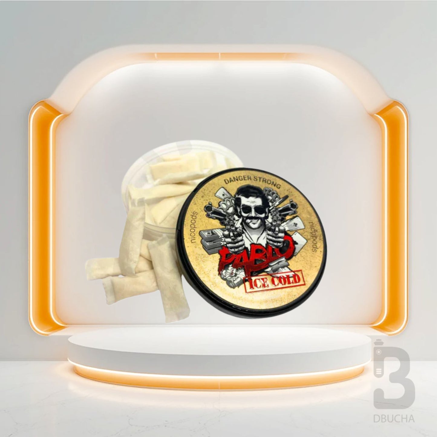 Paczka 20 Saszetek - Saszetki Nikotynowe - Polska - Snus - PABLO - 24mg - Ice Cold (open) - Najtańsze