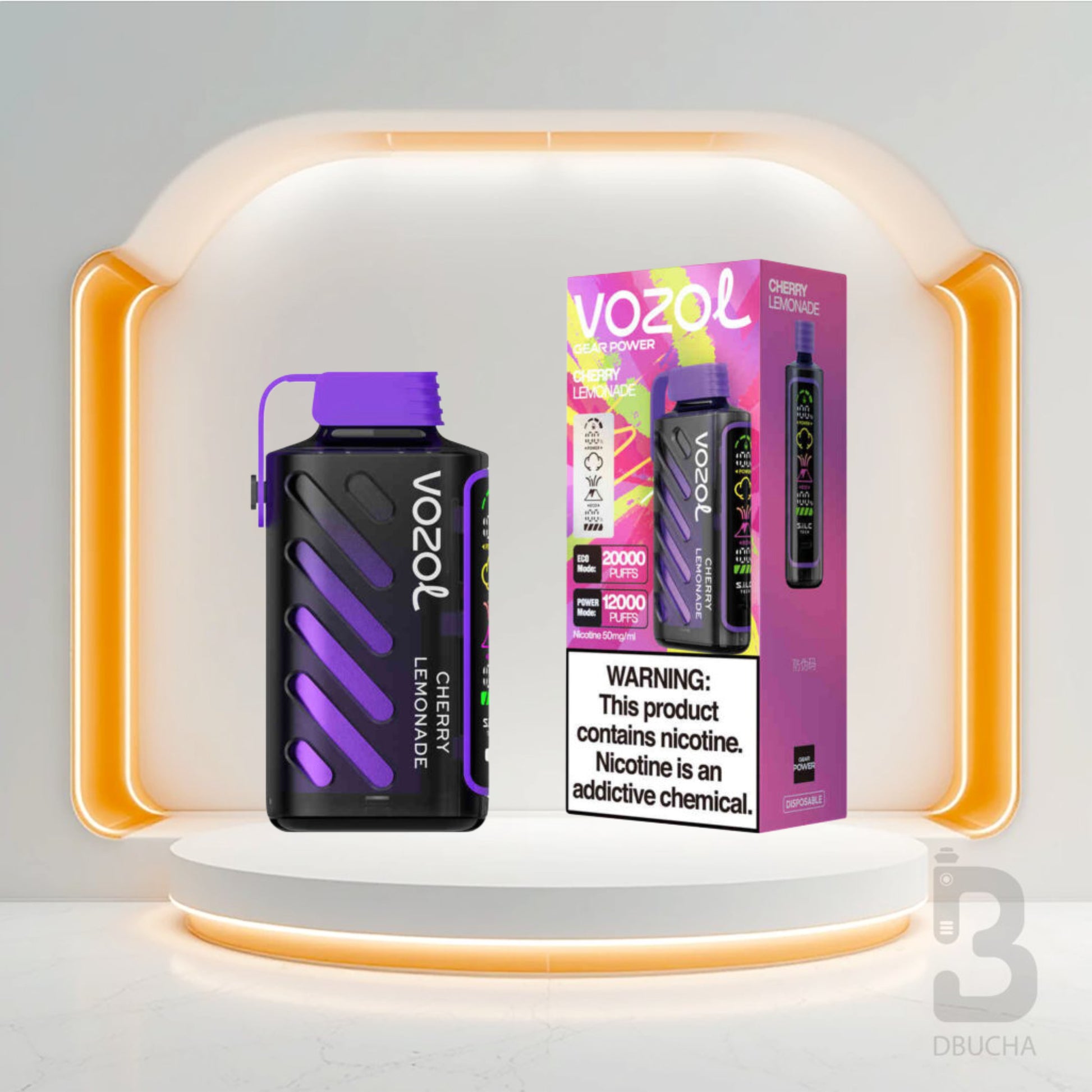 Jednorazówki - E papieros - Vozol - Gear Power - 20K - Cherry Lemonade - Najtańsze