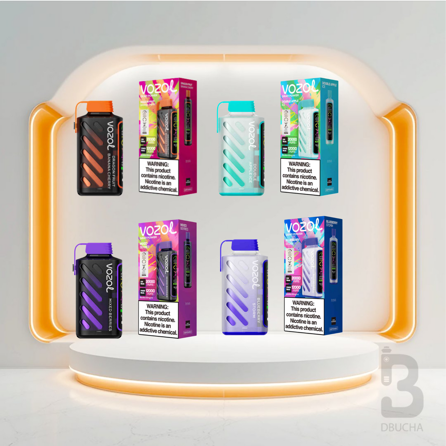 Jednorazówki - E papieros - Vozol - Gear Power - 20K - Mix - Najtańsze