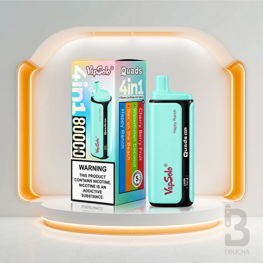 Jednorazówka VapSolo® Quads 80K 4w1 Happy Ranch / Sex On The Beach / Watermelon Coconut / Cherry Berry – e papieros 80 000 buchów